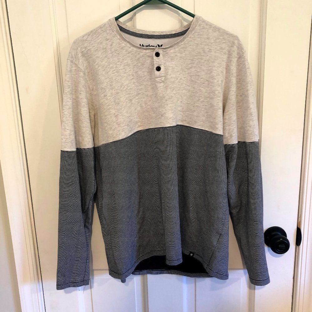 Hurley - Long Sleeve Henley - Nike Dri-Fit